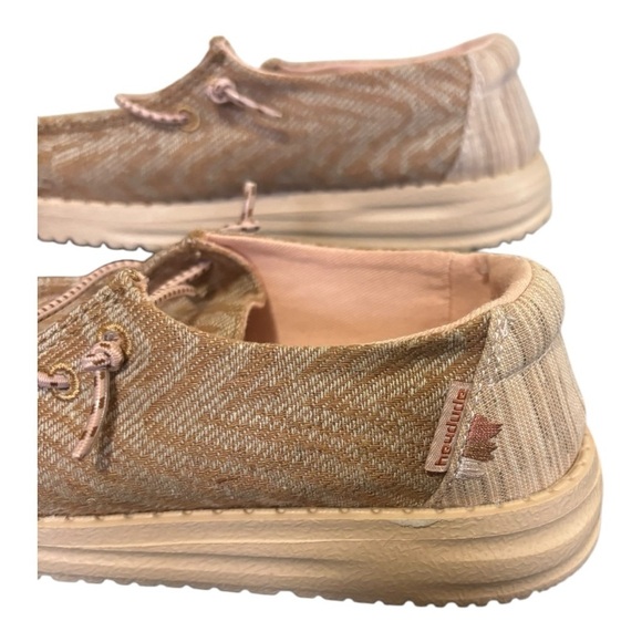 Hey Dude Girls Wendy Woven Zebra Terra Stripe Slip On Shoes Size K13 - Picture 12 of 14